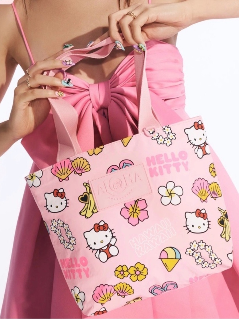 ALOHA Collection-Hello Kitty pink tote
